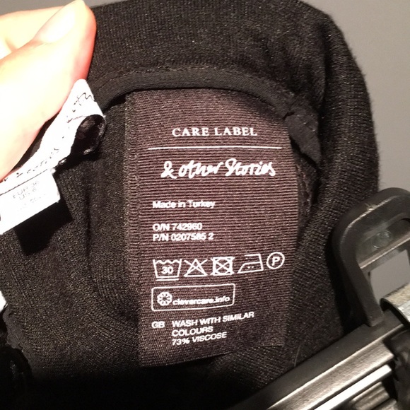 &Other Stories Black Bandage Mini Skirt Size 6 - Picture 4 of 4